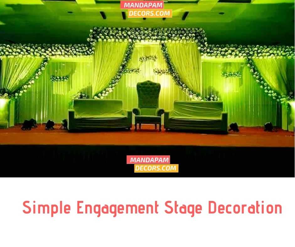 simple stage decoration for reception